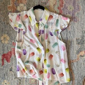Alice + Olivia Multicolor Print Blouse